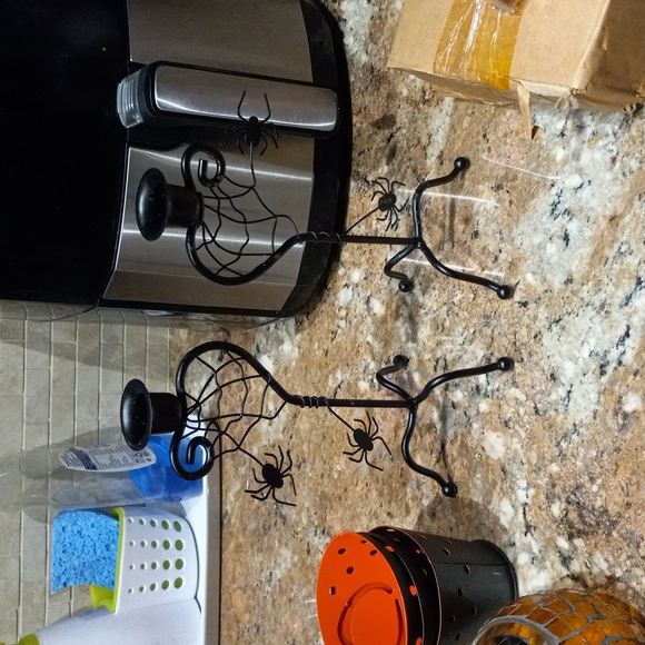 Halloween Decorative Candlestick Holder/Tealights Lot. - Picture 10 of 11